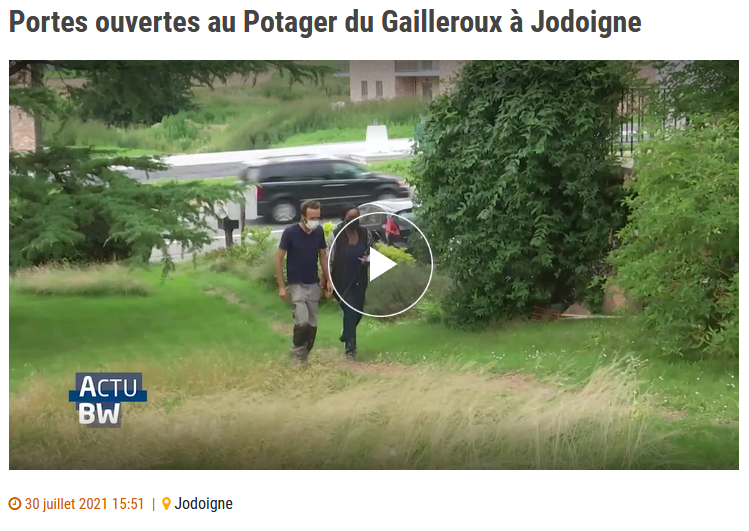 Visite du Potager du Gailleroux par TVCOM