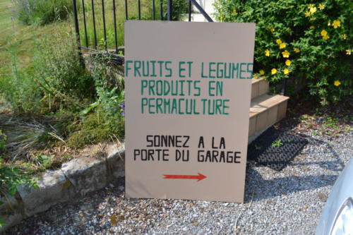 Panneau d'affichage du Potager du Gailleroux